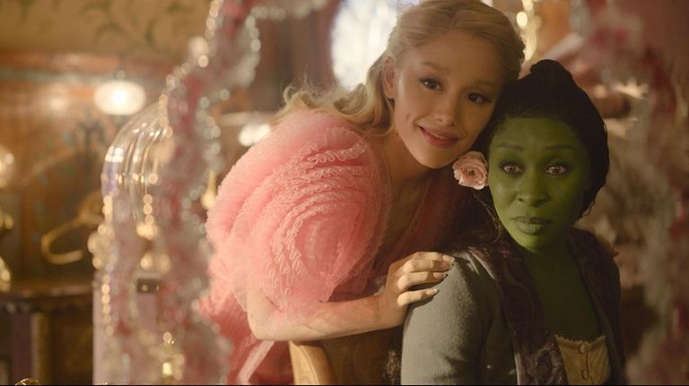 Ariana Granda is Glinda and Cynthia Erivo is Elphaba in...