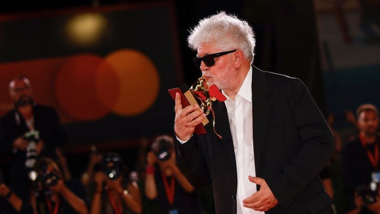 Pedro Almodovar, winner of the golden lion for best film...