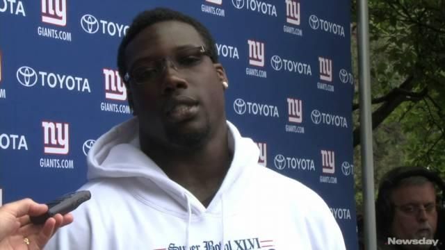 Before the first practice of the season, Giants defensive end...