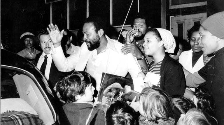 Marvin Gaye visits the Mangrove Cafe in All Saint's Road,...