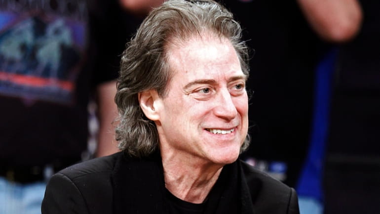 Comedian Richard Lewis attends an NBA basketball game in Los...