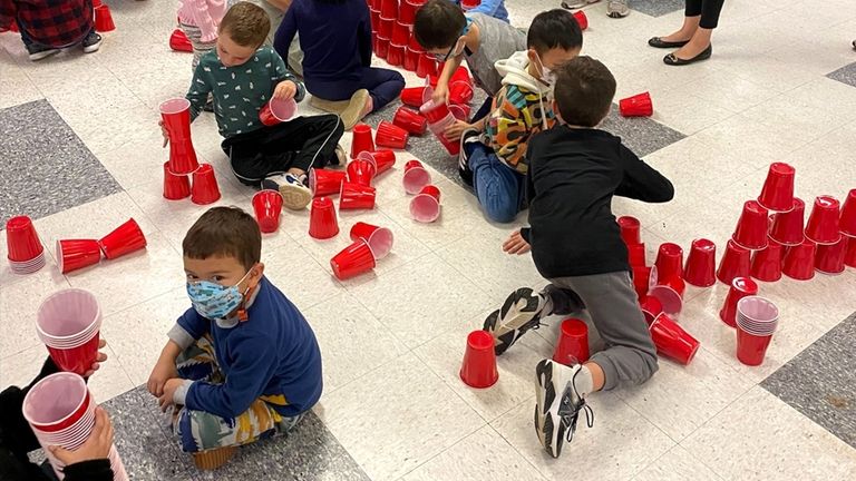 Students in the Plainview-Old Bethpage school district learn the basics...