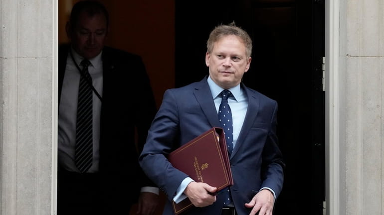 Grant Shapps, Secretary of State for Defence leave 10 Downing...