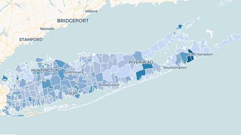 This map shows the concentration of cases in each community,...