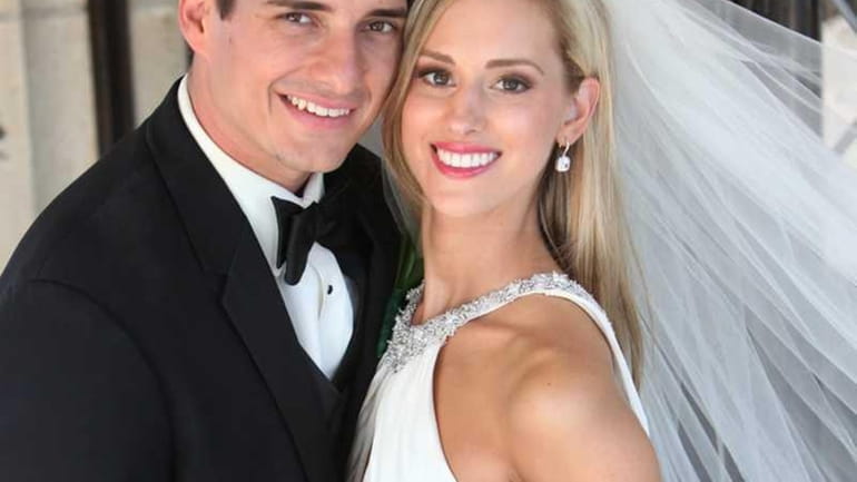 Danielle Bruno and Robert Altieri wedding portrait taken on July...