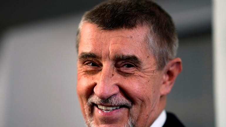 Presidential candidate and former Czech Republic's prime minister Andrej Babis...