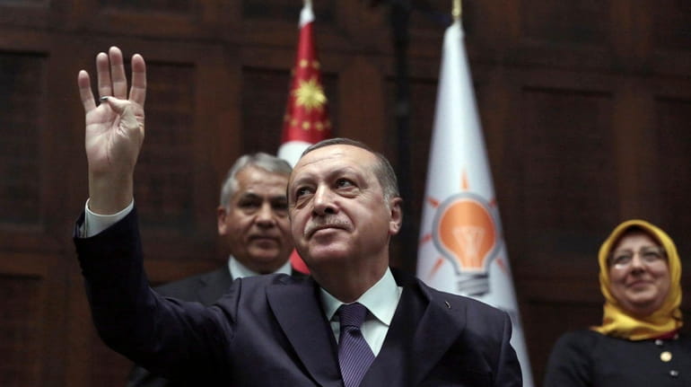 Eyes are on Turkey's President Recep Tayyip Erdogan, seen here...