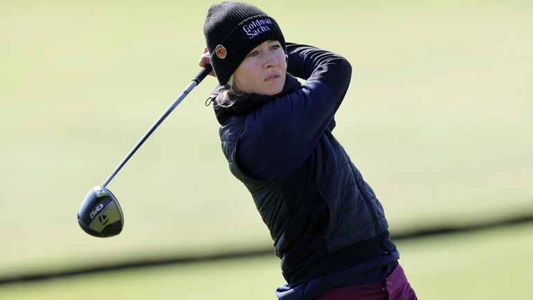 American Nelly Korda in action on day two of the...