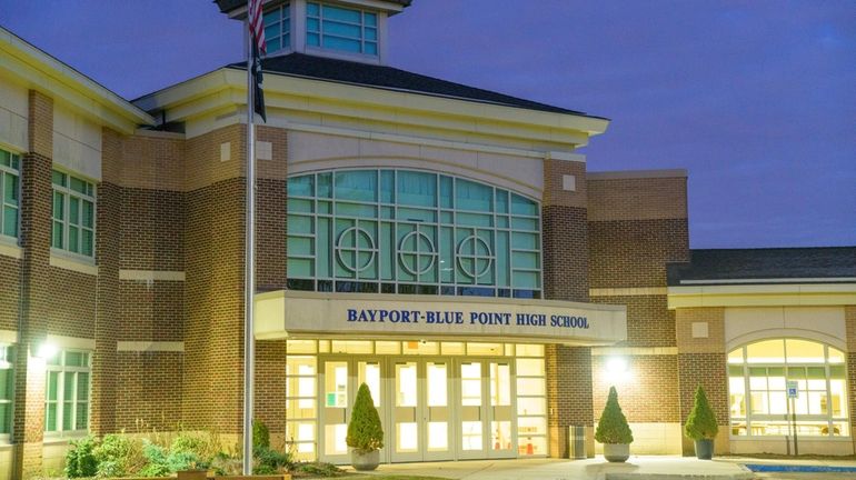 Bayport-Blue Point High School on Friday. 