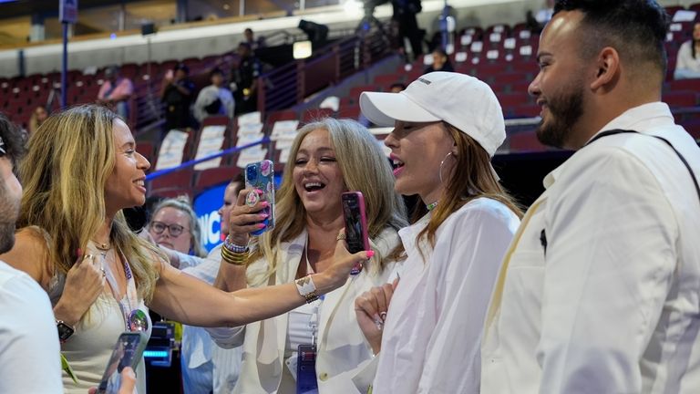 Content creators Sari Beth Rosenberg, from left, Kerry Robertson, Nachelle...