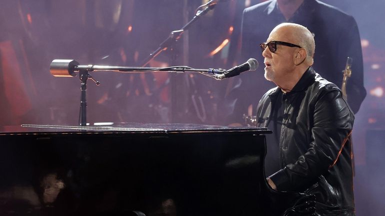 Billy Joel performs at the 66th annual Grammy Awards at Crypto.com Arena...