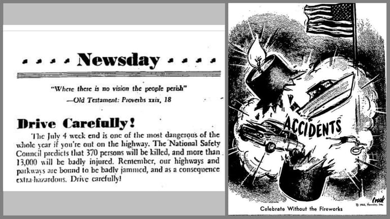 The Newsday editorial from July 2, 1960, and the cartoon...