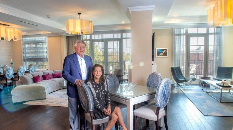 Aileen and Alvin Murstein in the two condo units they...