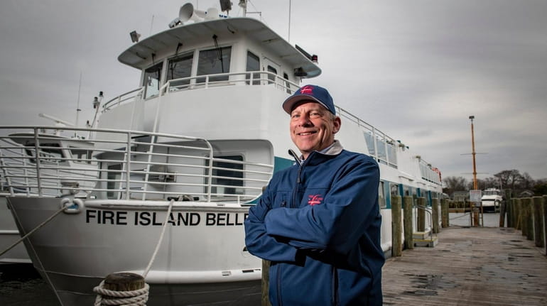 Fire Island Ferries president Tim Mooney at their facility in...