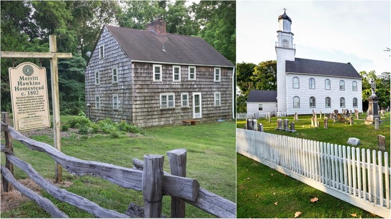 Among the area's historical sites are the Merritt Hawkins Historic Homestead, left,...