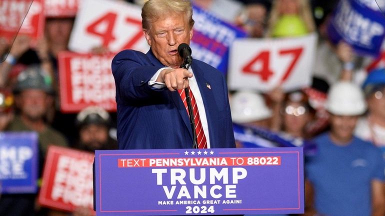 Former President Donald Trump is set to hold a rally...