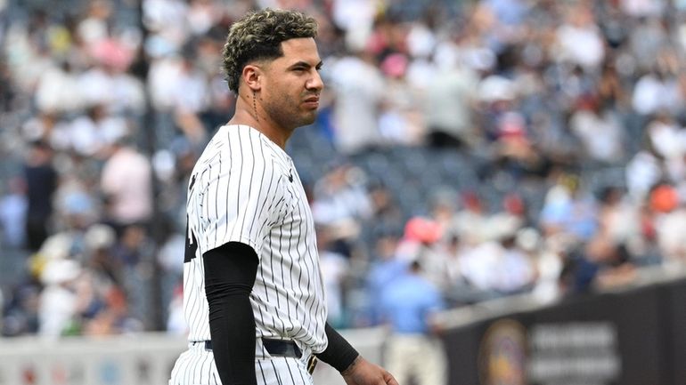 Yankees second baseman Gleyber Torres was removed from Friday night's game...