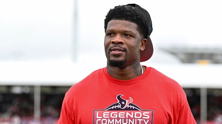 Former Houston Texans wide receiver Andre Johnson, NFL Hall of...