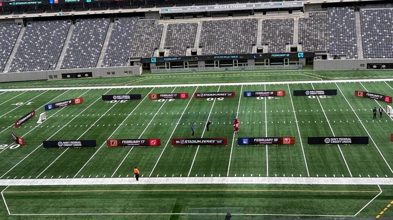 Metlife Stadium is shown on Wednesday at an event promoting the...