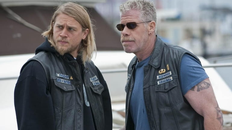 Charlie Hunnam, left, and Ron Perlman in "Sons of Anarchy."
