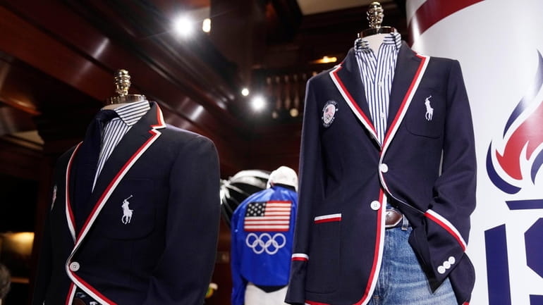 Team USA Paris Olympics opening ceremony attire is displayed at...