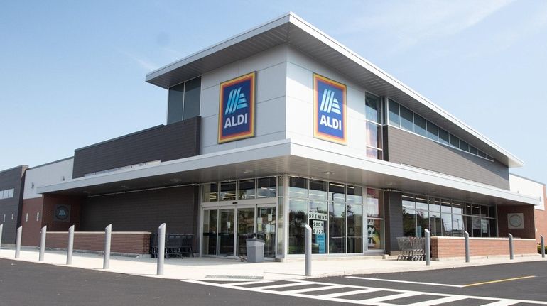 The new Aldi grocery store is scheduled to open Thursday. 