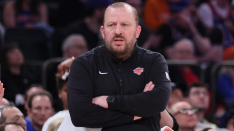 New York Knicks head coach Tom Thibodeau in Game 7...