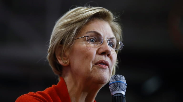 Democratic presidential candidate Sen. Elizabeth Warren, D-Mass., speaks during a...