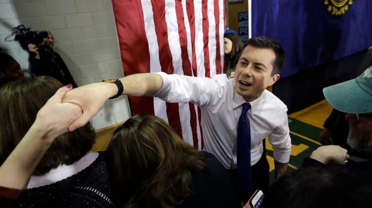 Democratic presidential candidate former South Bend, Ind., Mayor Pete Buttigieg,...