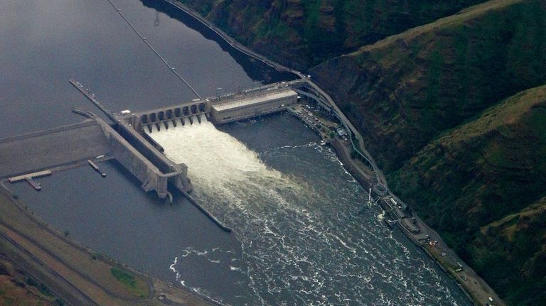 The Lower Granite Dam on the Snake River is seen...