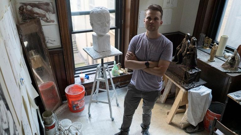 Christopher Alles, a sculptor who is featured in the documentary...