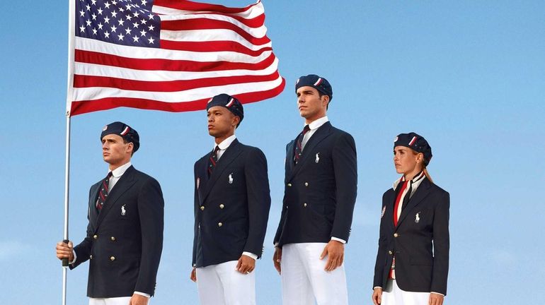 This product image released by Ralph Lauren shows U.S. Olympic...