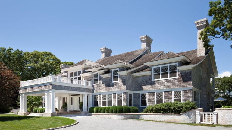 This East Hampton home, called The Pond House, sits on...