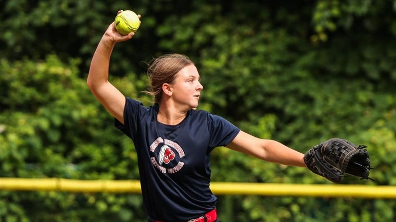 Alexis Fontana of the Massapequa 12U Little League softball team...