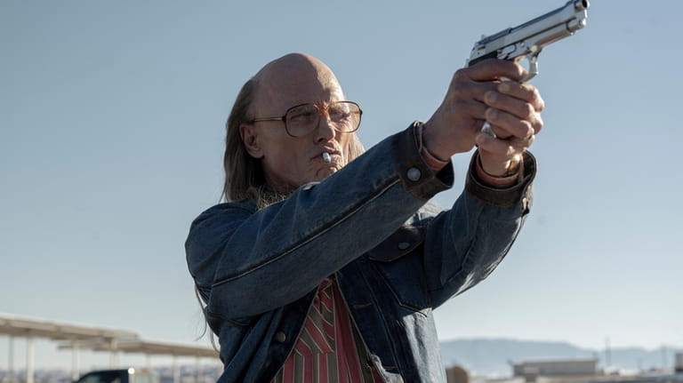 This image released by A24 shows Ed Harris in a...