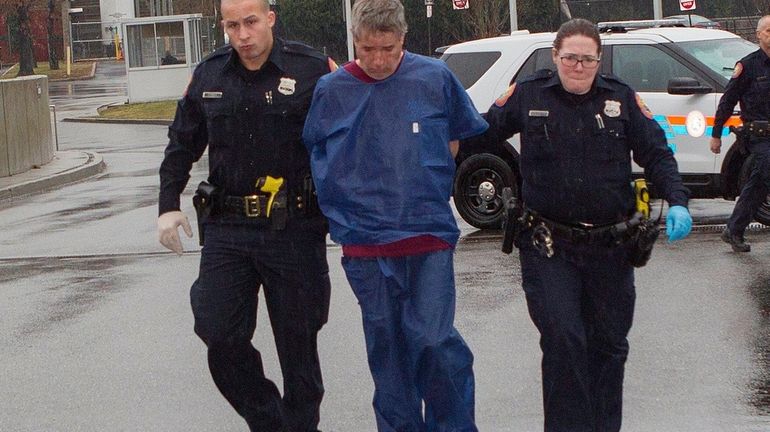 Michael Gallagher, of Levittown, seen after his arrest in 2016,...