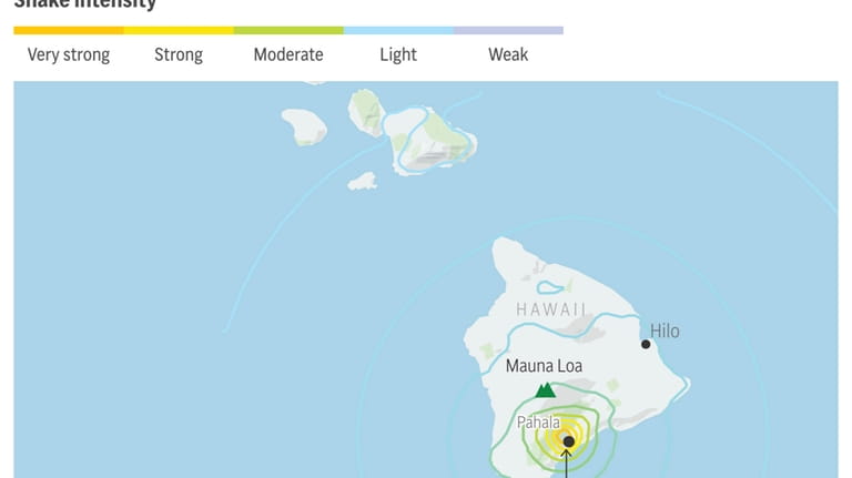 A strong earthquake and several aftershocks hit Hawaii's Big Island...