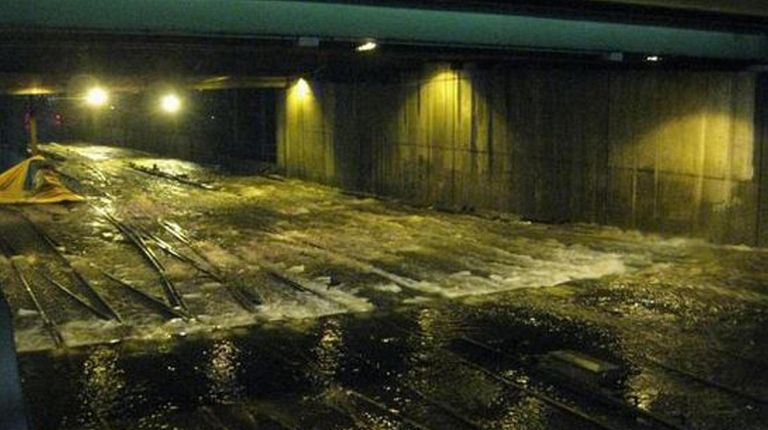 An image of one of the East River Tunnels used...