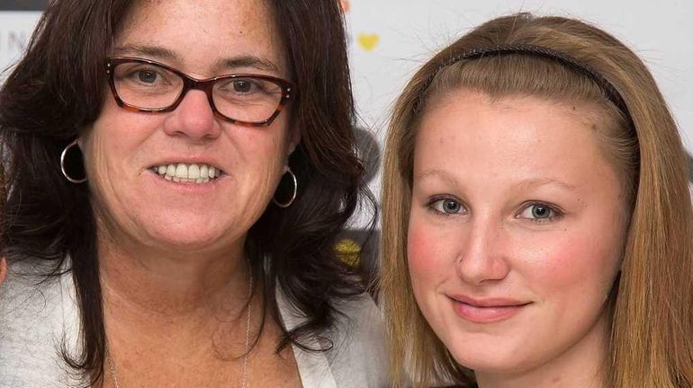 Rosie O'Donnell with her daughters Vivienne Rose O'Donnell, left, and...