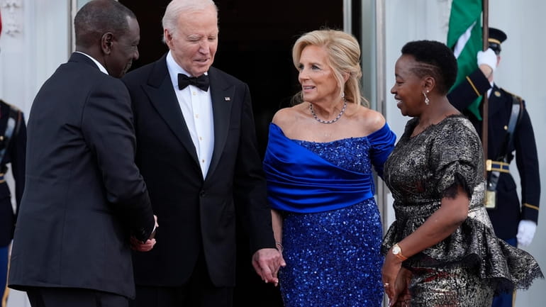 President Joe Biden and first lady Jill Biden welcome Kenya's...