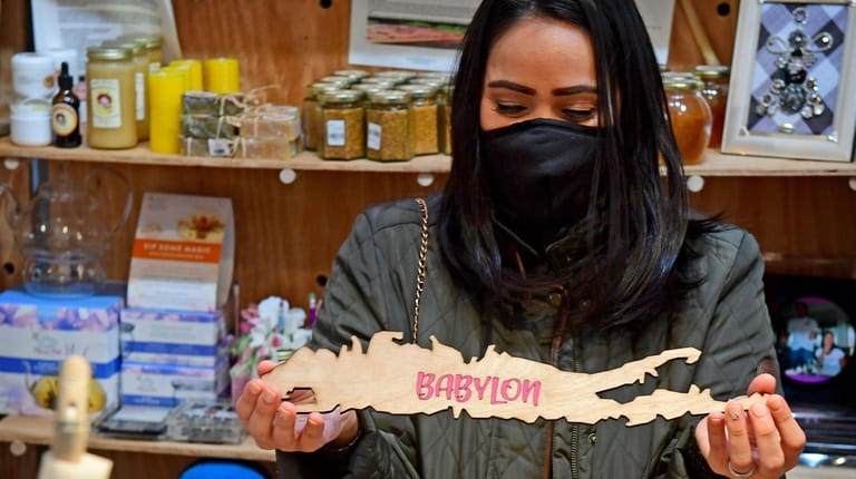 Newsday reporter Daysi Calavia-Robertson shops at Hitch LI in Babylon.