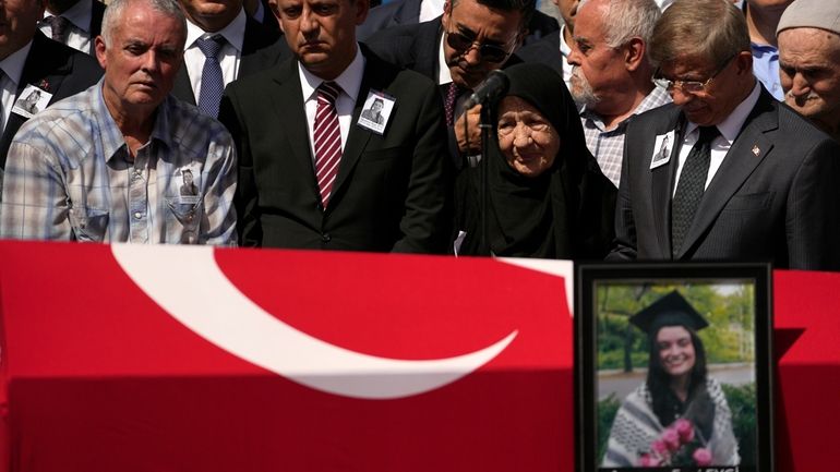 Mehmet, the father of Aysenur Ezgi Eygi, a 26 year-old...