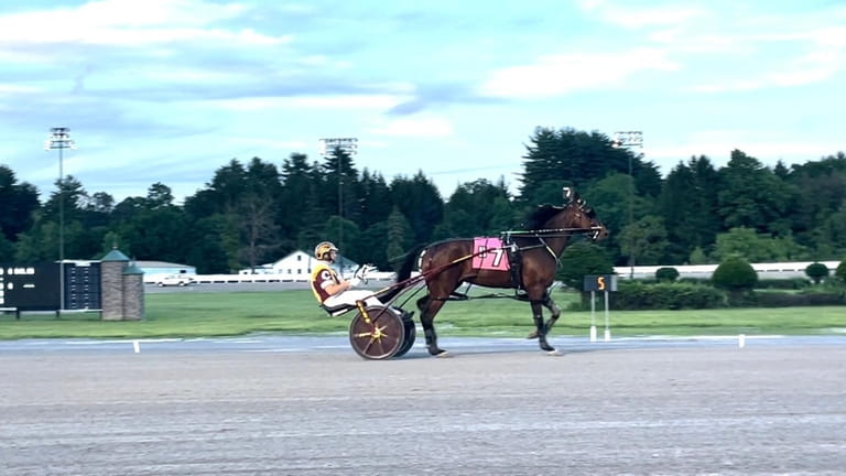Harness racing excitement at the Saratoga Casino.