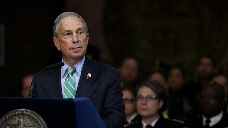 New York City Mayor Michael Bloomberg is shown in this...