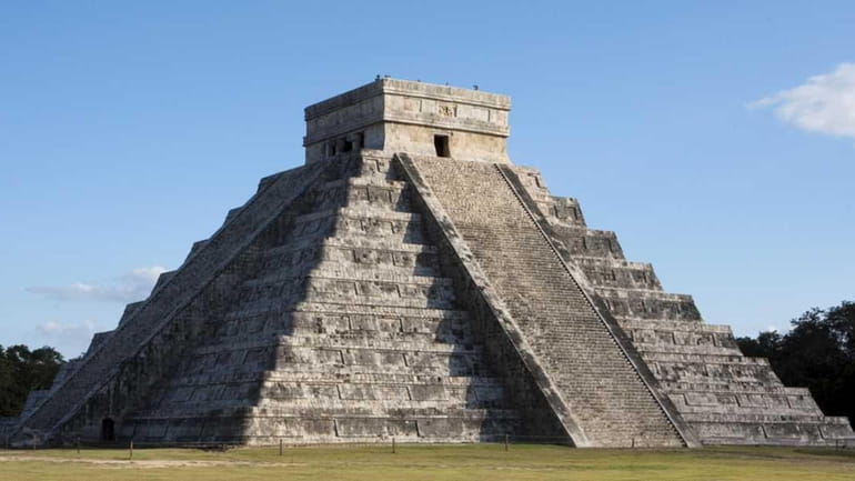 Temple of Kukulkan, a Mayan pyramid in Chichen Itza, Mexico....