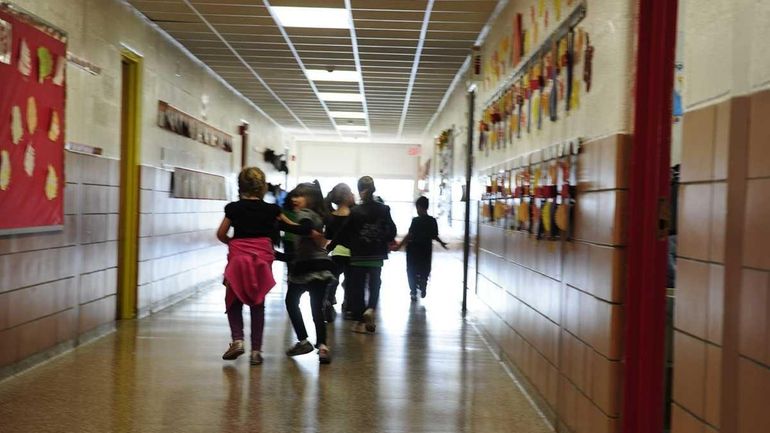 Students at J. Fred Sparke Elementary School in Levittown, for...