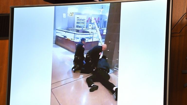 A Video shows security guards trying to detain McKenzie Cochran...