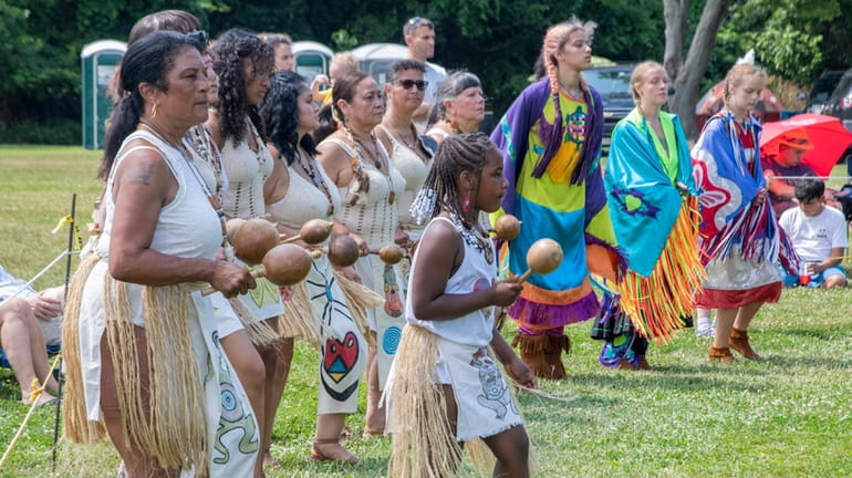 The grand entry dance performance at the Setalcott Nation Annual...