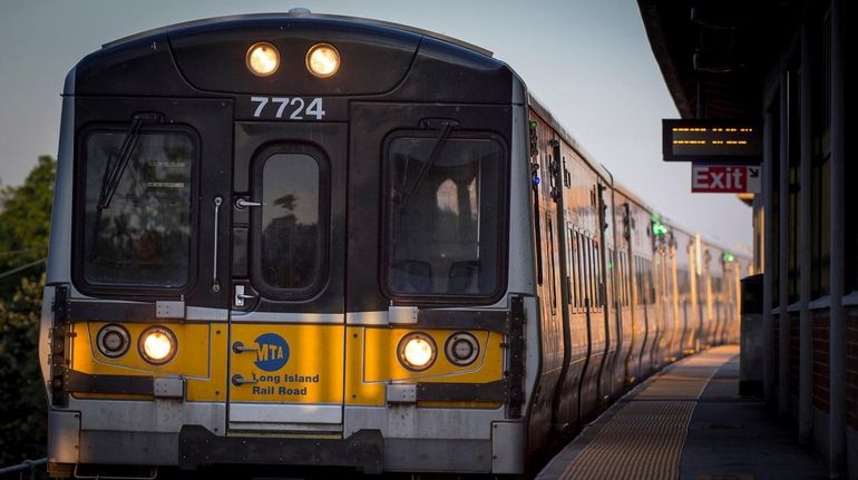 An undated photo of an LIRR train. The MTA has...