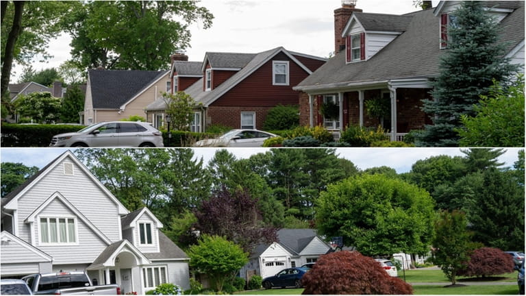 Homes along Glen Lane, top, and Beechwood Drive in Glen...